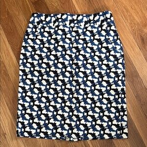 J. Crew collection pencil skirt gator print EUC 8